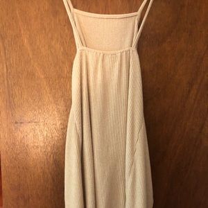 Tan tie sabo skirt mini dress